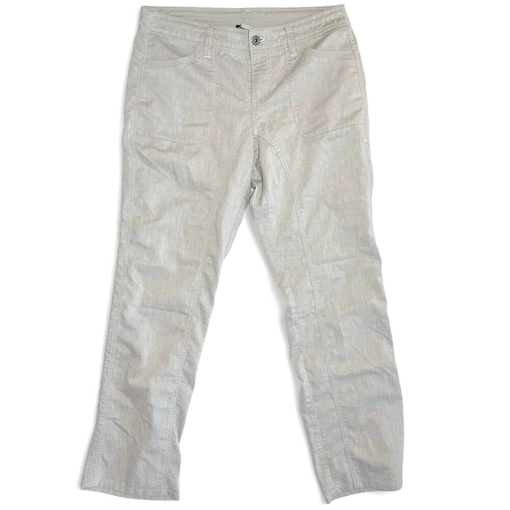 KÜHL Cabo UPF 50+ Sun Gray Linen Blend Hiking PNW Granola Gorpcore Size 8 Short